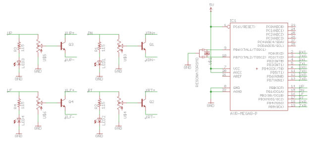 Circuit diagram for the master board