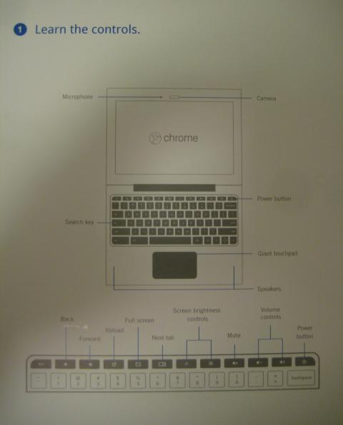 Chrome netbook controls page
