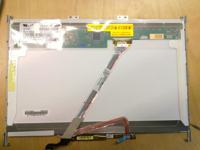 Backside of the monitor, once removed from the chassis.